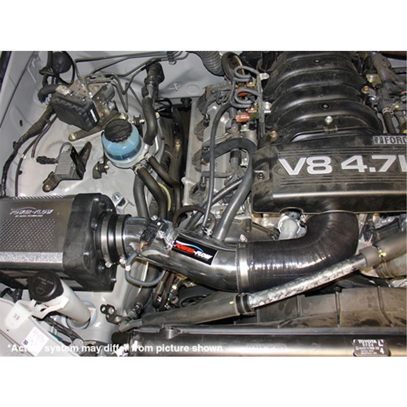 Injen 05-06 Tundra / Sequoia 4.7L V8 w/ Power Box Wrinkle Black Power-Flow Air Intake System (PF2019WB)