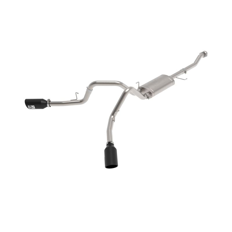 aFe Vulcan Series 3 IN 304 Stainless Steel Cat-Back Exhaust System w/Black Tip for 2021-2021 Ford F-150(49-33126-B)