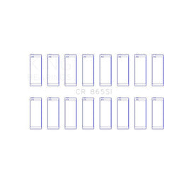 King Engine Bearings Connecting Rod Bearing Set for 1969-1974 GMC C25/C2500 Pickup (CR 865SI 030)