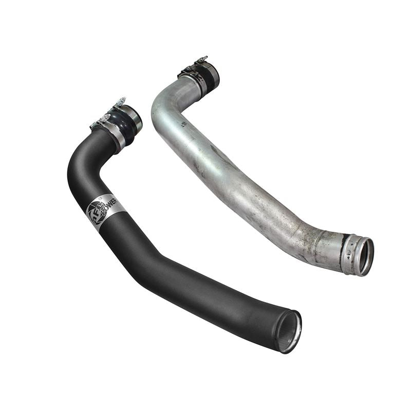 aFe BladeRunner 3 IN Aluminum Hot Charge Pipe Black (46-20098-B)