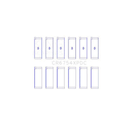 King Engine Bearings Connecting Rod Bearing Set for 1993-2005 Lexus GS300 (CR6754XPDC)