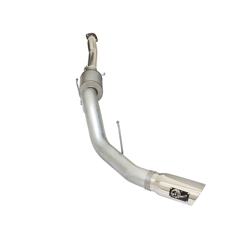 aFe ATLAS 4 IN Aluminized Steel Cat-Back Exhaust System w/ Muffler and Polished Tip (49-03069-P)