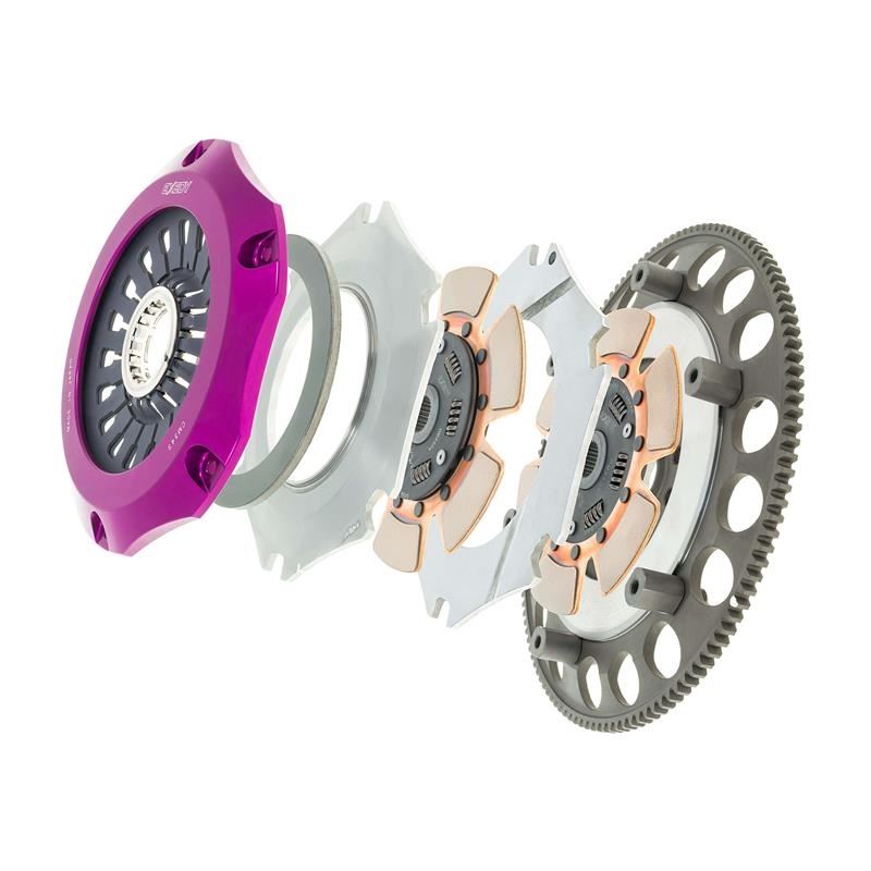 EXEDY Racing Clutch Racing Hyper Compe-D Series Twin Cerametallic Clutch Kit (FM022SDL)