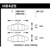 Hawk Performance HPS Brake Pads (HB425F.661)