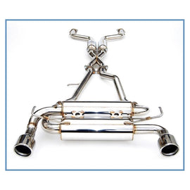 Invidia 07+ Infiniti G37 Coupe Gemini Rolled Stainless Steel Tip Cat-back Exhaust (HS07IG7GIS)