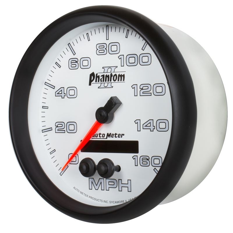 AutoMeter Phantom II 5in 0-140MPH In-Dash Electronic GPS Programmable Speedometer (7581)