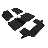 3D Maxpider ELEGANT Floor Mat, BLACK, 1ST ROW/2ND ROW/3RD ROW (L1FR02104709)