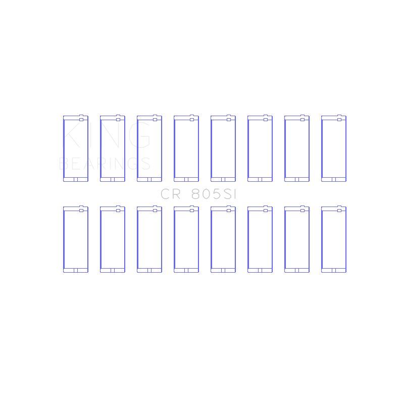 King Engine Bearings Connecting Rod Bearing Set for 1977-1989 Dodge Diplomat (CR 805SI 020)