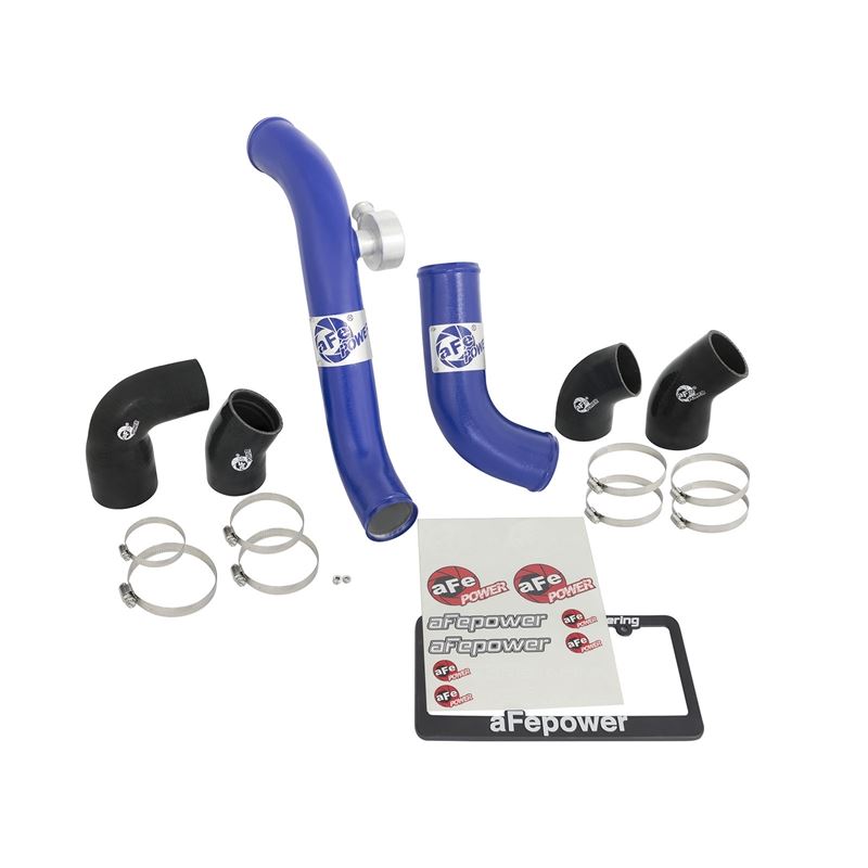 aFe BladeRunner Aluminum Hot and Cold Charge Pipe Kit Blue (46-20254-L)