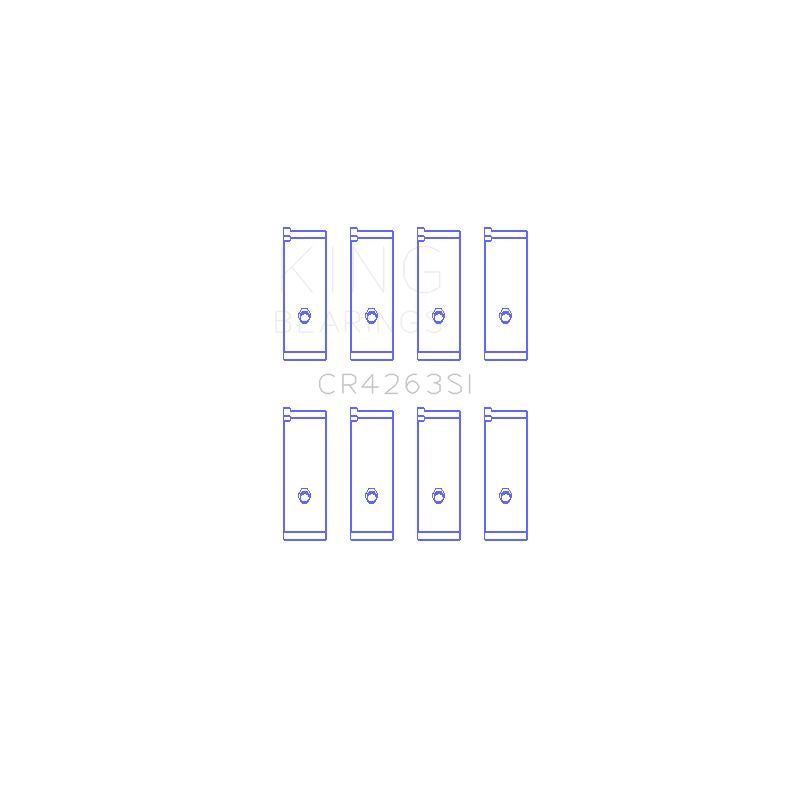 King Engine Bearings Connecting Rod Bearing Set for 1998-2009 Toyota Corolla (CR4263SI)