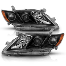 Load image into Gallery viewer, ANZO USA Projector Headlight Set, Black w/Amber, Pair, (121539)