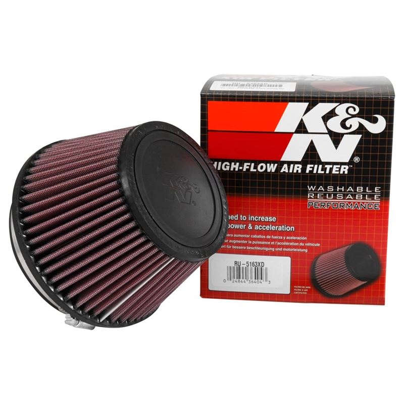 K&N Universal Clamp On Air Filter (RU-5163XD)