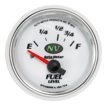 Load image into Gallery viewer, AutoMeter NV Gauge Fuel Level 2 1/16in 16e To 158f Elec NV (7318)