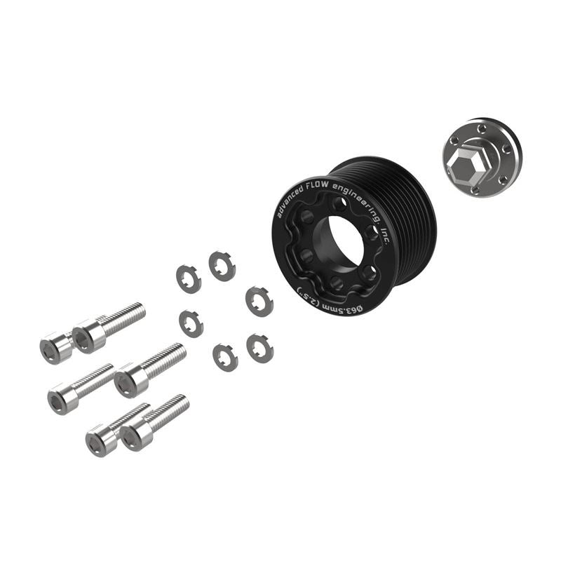 aFe 2.50in Supercharger Power Pulley Kit for 15-23 Dodge Challenger / 15-23 Dodge Charger SRT Hellcat (79-10009)