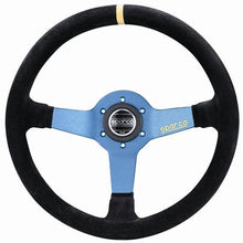 Load image into Gallery viewer, Sparco L550 Racing Steering Wheel, Blue Suede (015TMZS1)