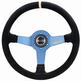 Sparco L550 Racing Steering Wheel, Blue Suede (015TMZS1)