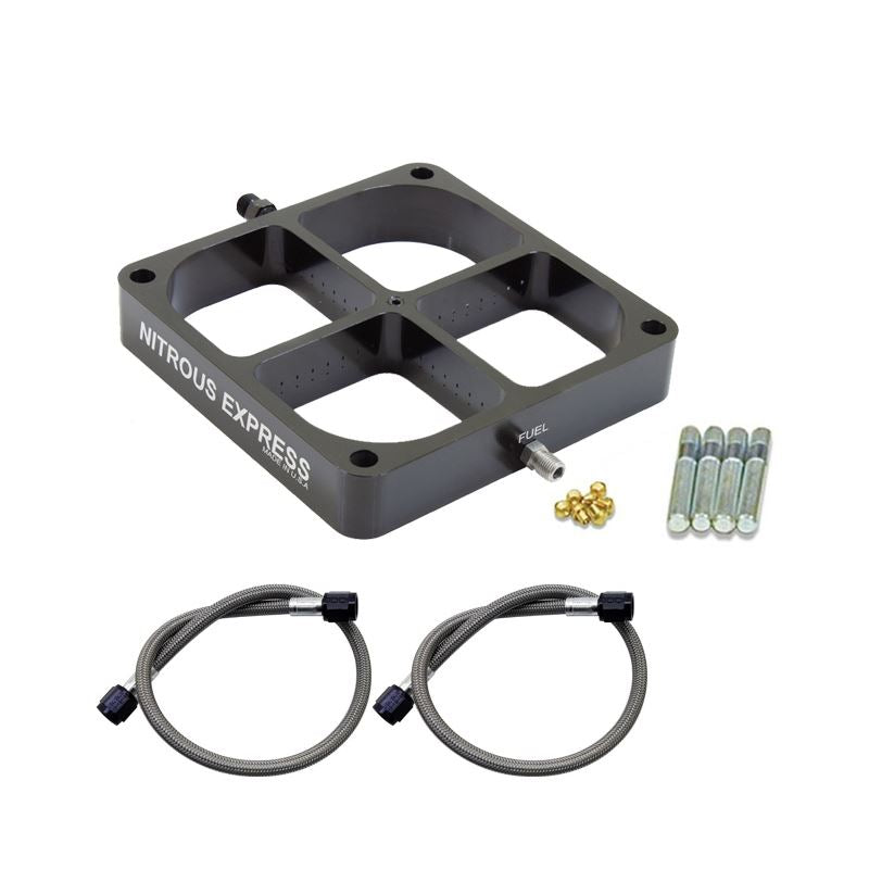 Nitrous Express Single Entry Crossbar 8500 Based Throttle Body Nitrous Plate Conversion (NX639)