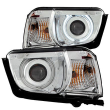 Load image into Gallery viewer, ANZO USA 2010-2013 Chevrolet Camaro Projector Headlights w/ Halo Chrome (CCFL) (121311)