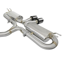 Load image into Gallery viewer, Takeda 3 IN 304 Stainless Steel Cat-Back Exhaust w/ Center Black Tips (49-36618-B)