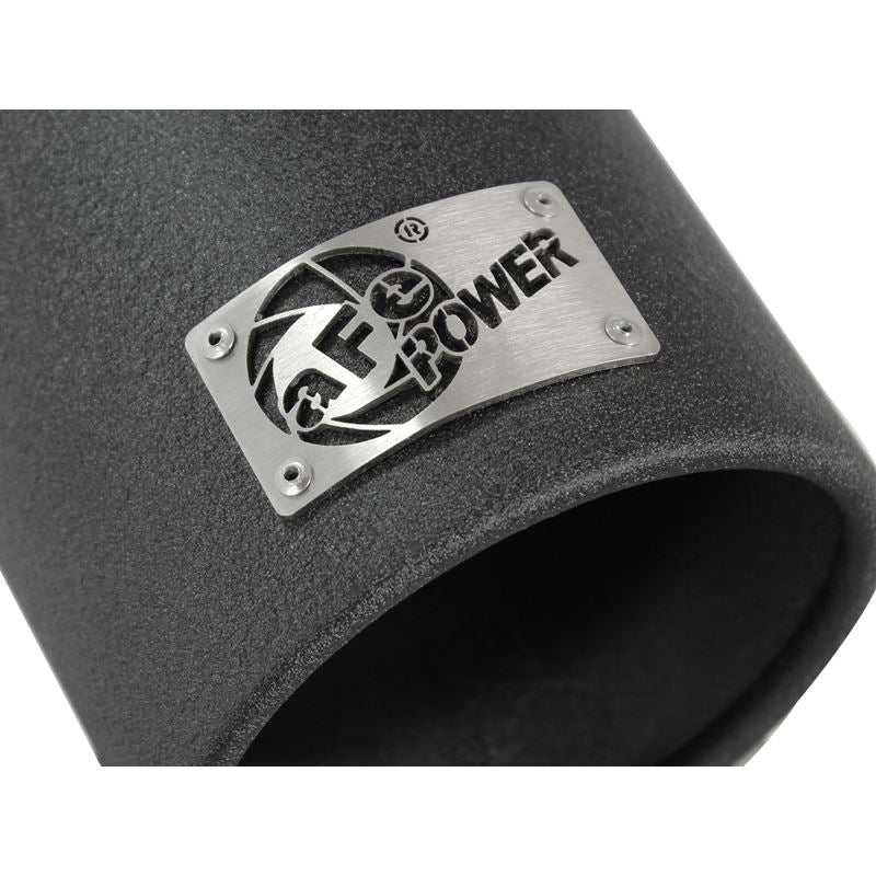 aFe MACH Force-Xp 409 Stainless Steel Clamp-on Exhaust Tip Black (49-92043-B)