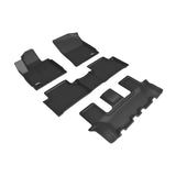 3D Maxpider KAGU Floor Mat, BLACK, 1ST ROW/2ND ROW/3RD ROW (L1KA06201509)