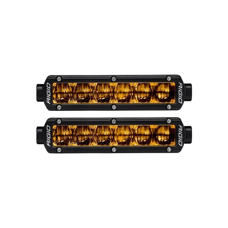 Rigid Industries 6in SR-Series Pro Dot / SAE Fog Lights (Pair) - Selective Yellow (906704)