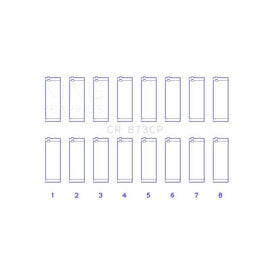 King Engine Bearings Connecting Rod Bearing Set for 1988-1993 Chevrolet K1500 (CR 873CP)
