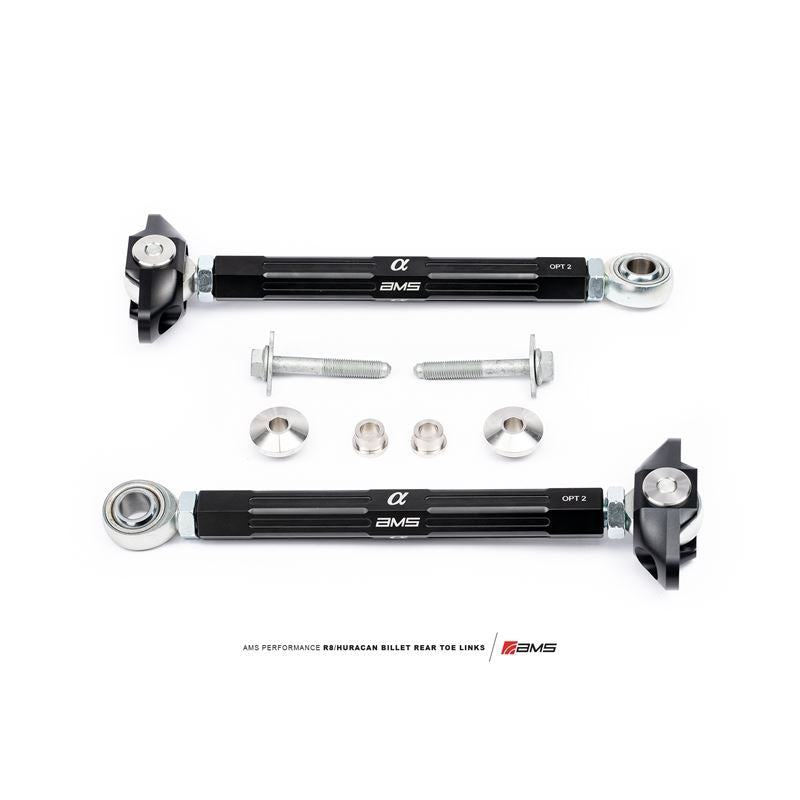 AMS Performance 2015+ Lamborghini Huracan Billet Rear Toe Links, AWD Models (ALP.37.11.0010-2)