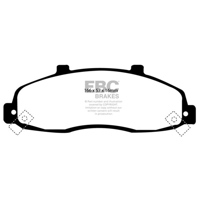 EBC Yellowstuff Street And Track Brake Pads (DP41259R)