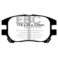 Load image into Gallery viewer, EBC Yellowstuff Street And Track Brake Pads (DP41658R)