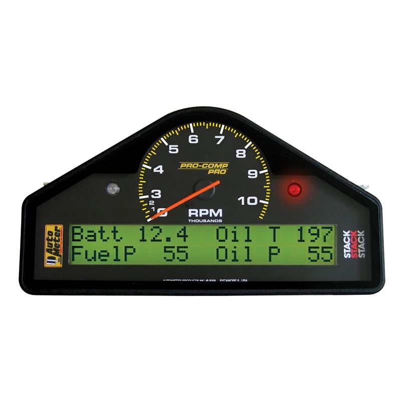 AutoMeter Pro-Comp Race Dash Display 0-3-10.5K RPM / MPH / FUELP / OILP / OILT / WTMP / VOLT (6013)