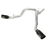 aFe ATLAS 4 IN Aluminized Steel DPF-Back Exhaust System w/Black Tip (49-04043-B)