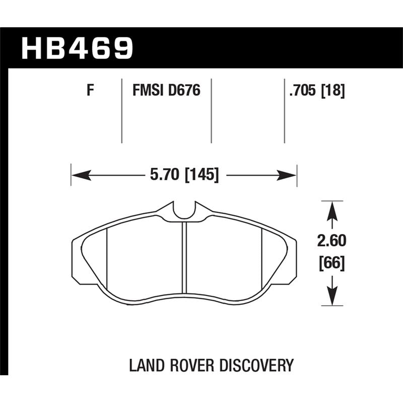 Hawk Performance HPS Brake Pads (HB469F.705)