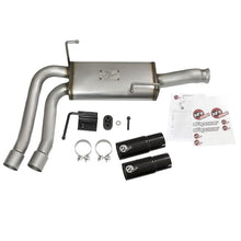 Load image into Gallery viewer, aFe Rebel Series 3 IN to 2-1/2 IN 409 Stainless Steel Cat-Back Exhaust w/Black Tip (49-44070-B)