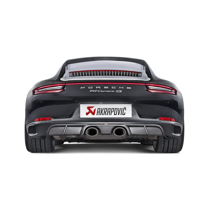 Akrapovic 16-17 Porsche 911 Carrera S/4/4S/GTS (991.2) Slip-On Line (Titanium) w/ Titanium Tips (S-PO/TI/5H)