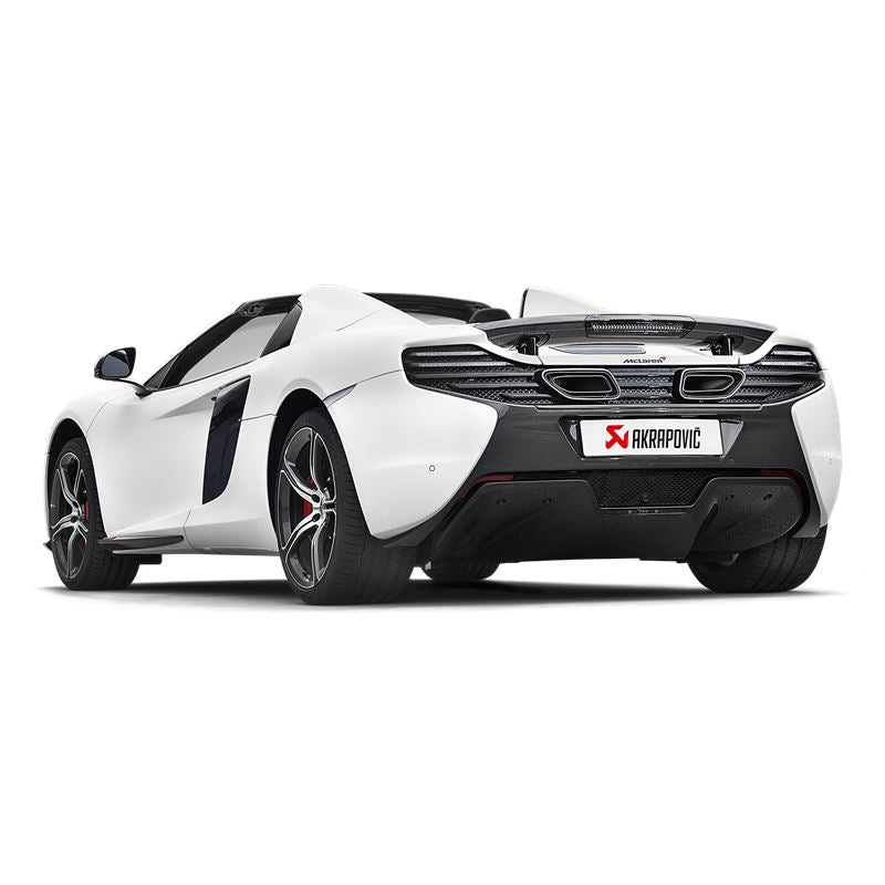 Akrapovic 14-17 McLaren 650S/650S Spyder Slip-On Line (Titanium) w/ Carbon Tips (S-MC/TI/2)