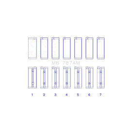 King Engine Bearings Main Bearing Set for 1986-1992 Toyota Supra (MB 787AM)