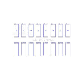 King Engine Bearings Connecting Rod Bearing Set for 2001-2006 Chevrolet Silverado 3500 (CR 807HPND 001)