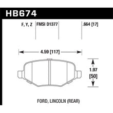 Load image into Gallery viewer, Hawk Performance HPS Brake Pads (HB674F.664)