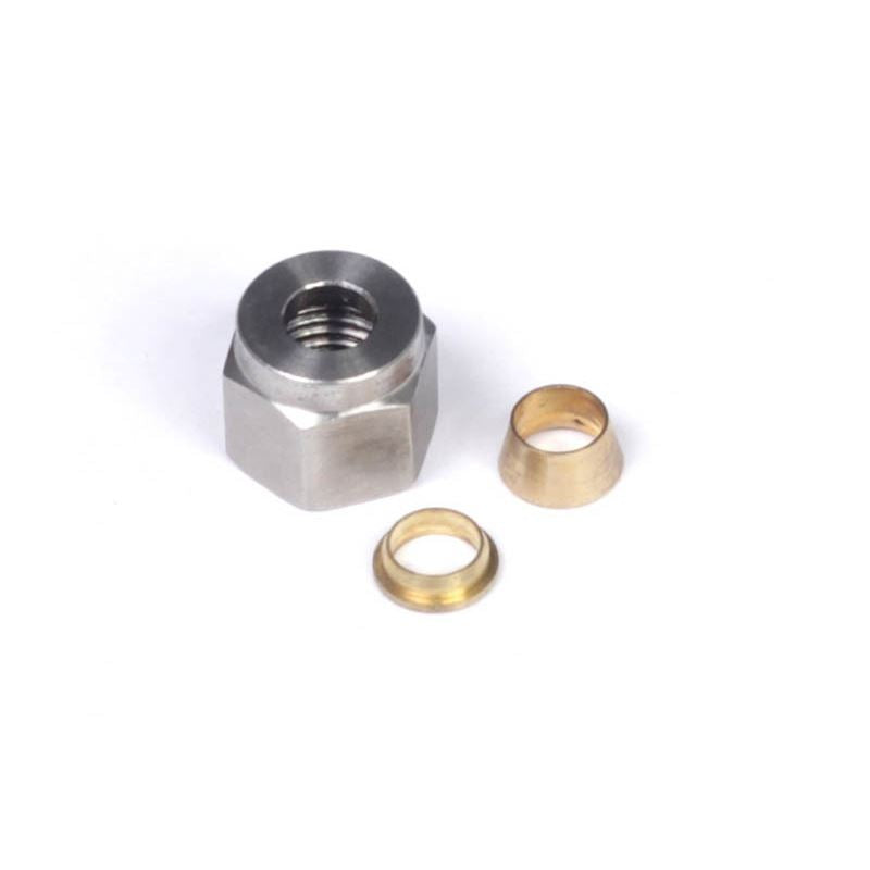 Haltech 1/4" Nut and Brass Ferrule Only (HT-010808)