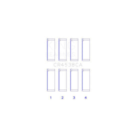 King Engine Bearings Connecting Rod Bearing Set for 2002-2009 Mini Cooper (CR4538CA0.25)