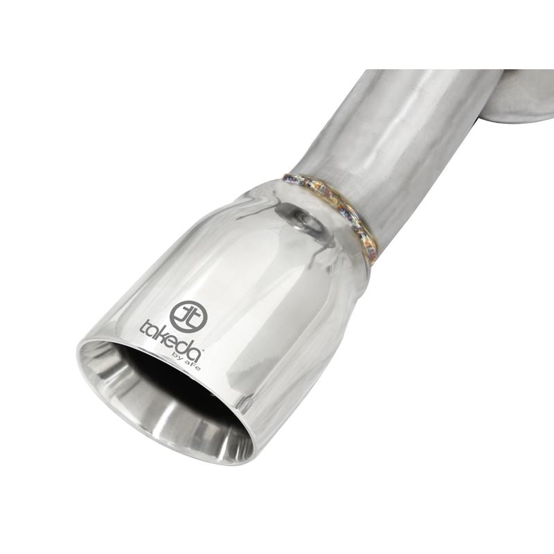 Takeda 2in 304 Stainless Steel Axle-Back Exhaust w/Polished Tip (49-36611)