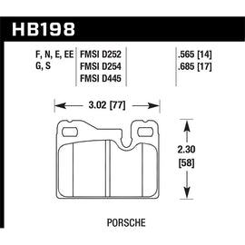 Hawk Performance HPS Brake Pads (HB198F.685)