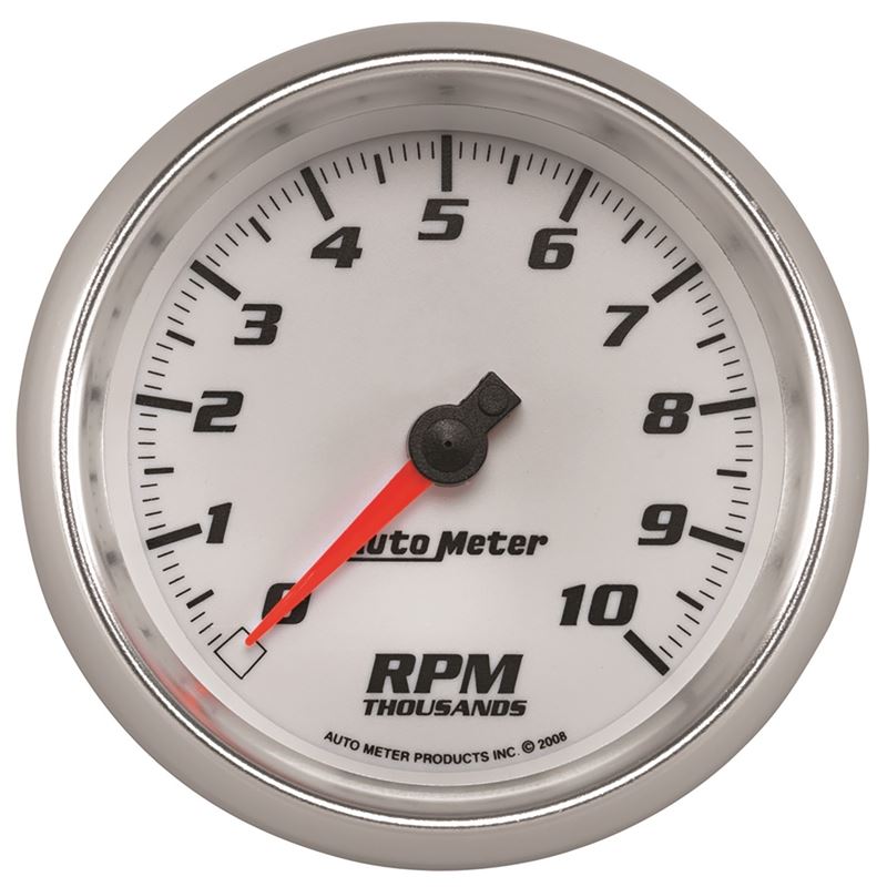 AutoMeter Pro-Cycle Gauge Tachometer 3 3/8in 10K Rpm White (19798)