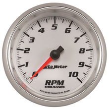 Load image into Gallery viewer, AutoMeter Pro-Cycle Gauge Tachometer 3 3/8in 10K Rpm White (19798)