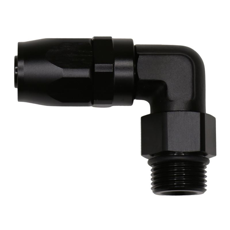 DeatschWerks 10AN ORB Female Swivel 90-Degree Hose End CPE - Anodized Matte Black(6-02-0829-B)