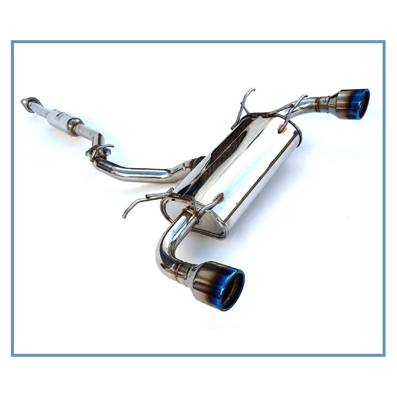 Invidia Subaru BRZ / Scion FRS Q300 w/ Rolled Titanium Tips Cat- Back Exhaust (Blue Edge) (HS12SSTG3 (HS12SSTG3T)