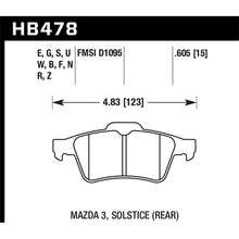 Load image into Gallery viewer, Hawk Performance Performance Ceramic Brake Pads (HB478Z.605)