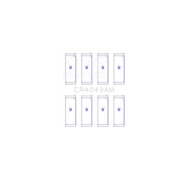 King Engine Bearings Connecting Rod Bearing Set for 1991-2002 Mitsubishi Mirage (CR4049AM0.5)