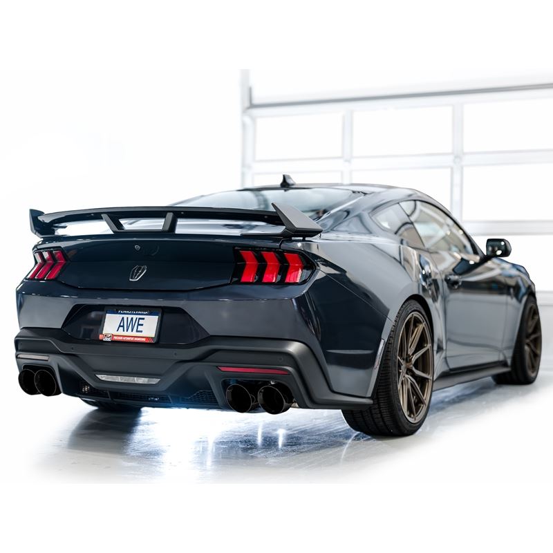 AWE SwitchPath Catback Exhaust w/ Quad Diamond Black Tips for 2024 Ford Mustang Dark Horse S650 RWD (3025-43375)